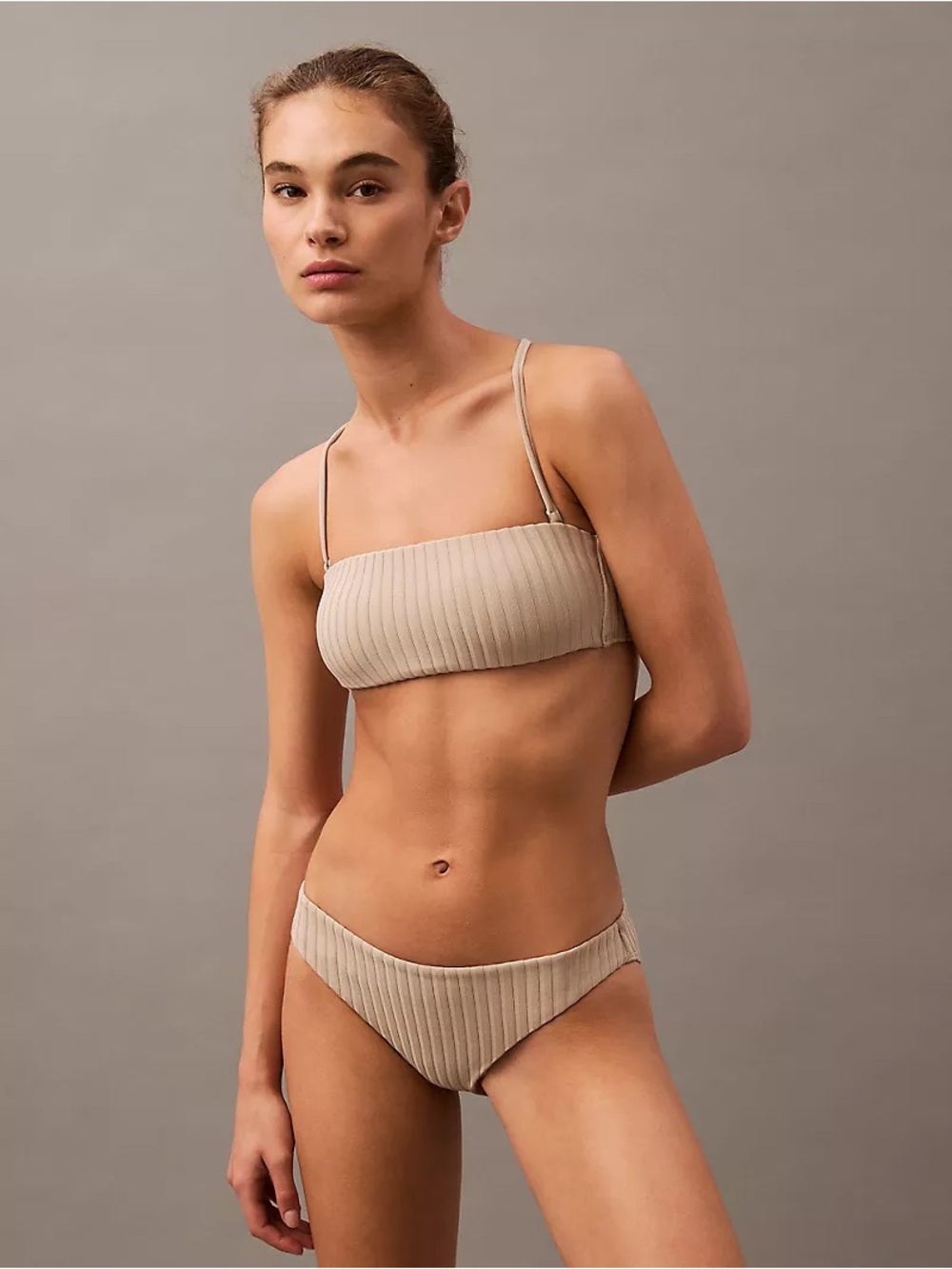 Archive Rib Bandeau Bikini Top